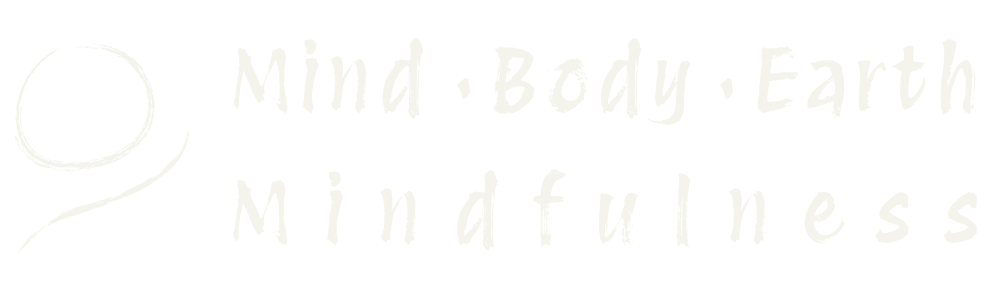 Mind, Body, Earth & Mindfulness - Cream logo landscape logo